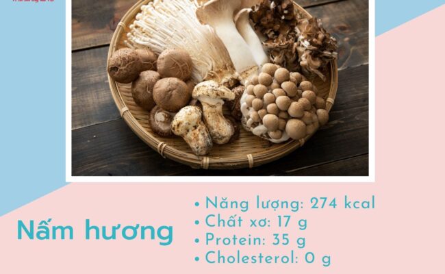 Chế độ ăn cho người mỡ máu cao có Nấm hương