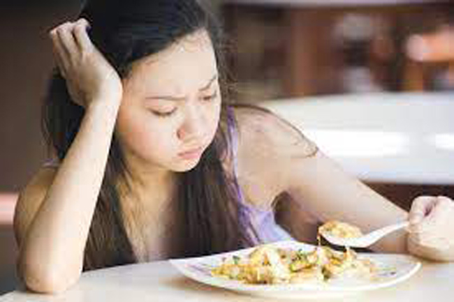 Chán ăn là triệu chứng an nhiễm mỡ